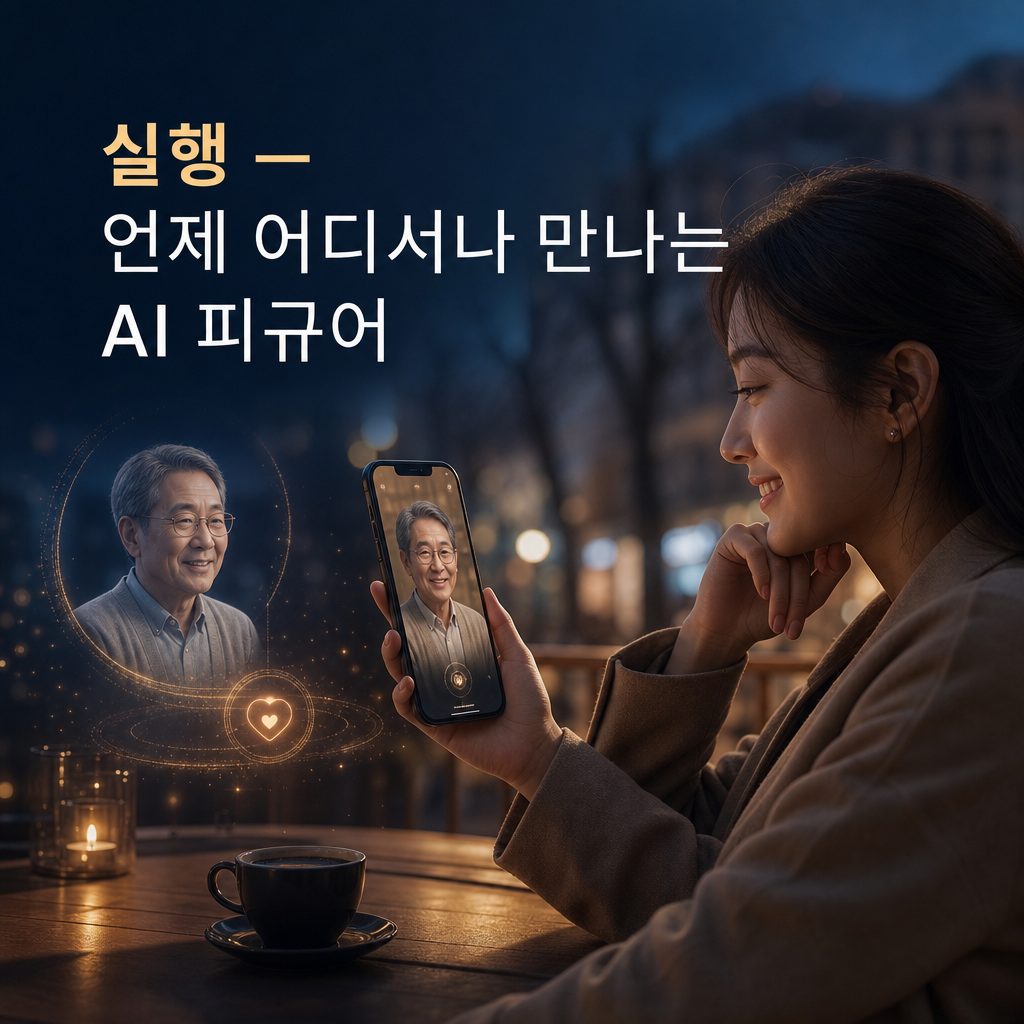 실행 — 언제 어디서나 만나는 AI 피규어