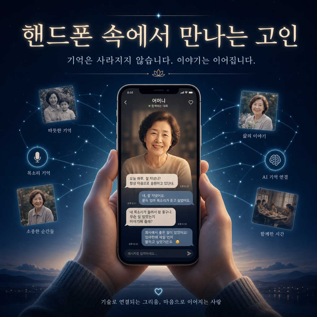 핸드폰 속에서 만나는 고인 - 기억은 사라지지 않습니다. 이야기는 이어집니다.